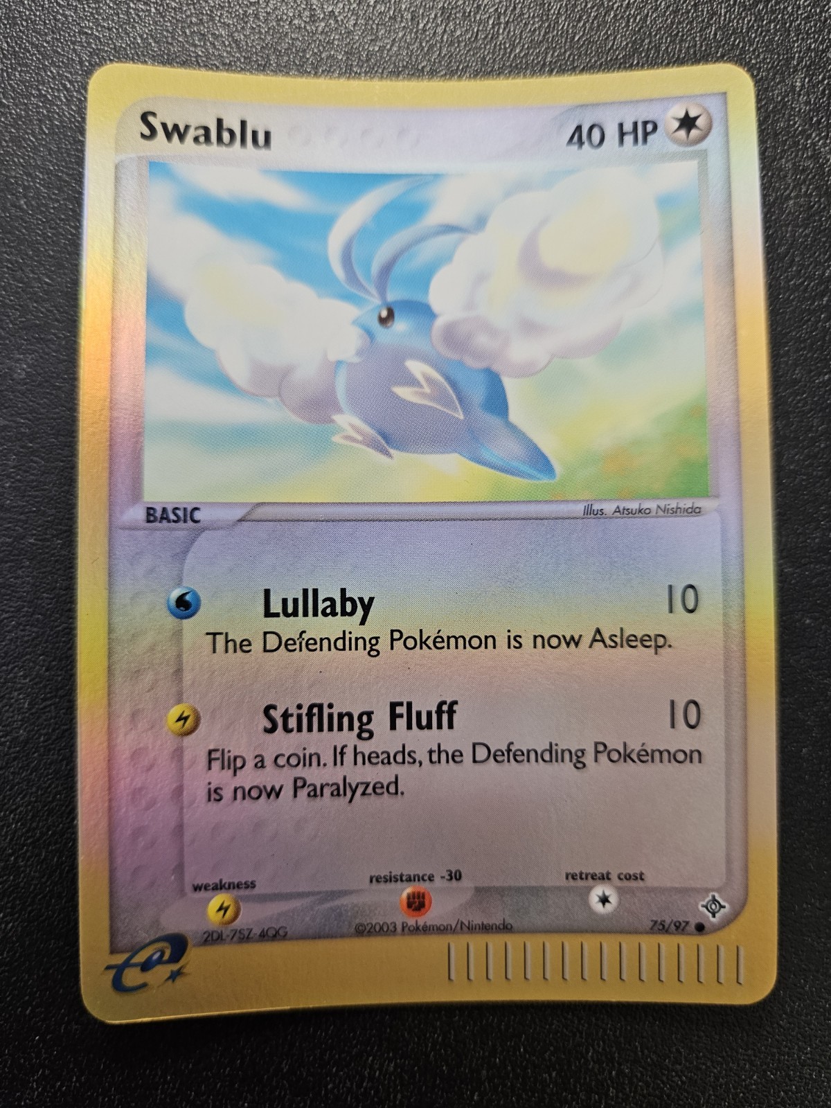 Pokemon EX Dragon Swablu Reverse Holo 75/97 EXC-NEAR MINT
