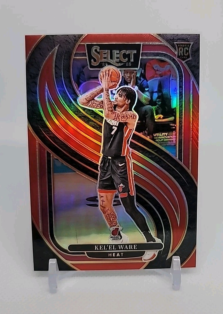 2024-25 Panini Select - Premier Level Kel'el Ware #191 Red Prizm /199 (RC)