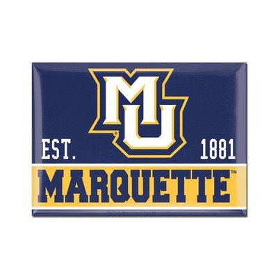 TWO (2) MARQUETTE GOLDEN EAGLES, 2.5'' X 3.5'' METAL MAGNETS FROM WINCRAFT
