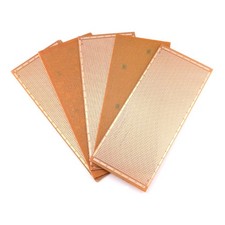 5 PCS 100mmx245mm PCB Board Prototype Kit Protoboard Copper Strip Board Circu...