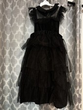 NWT Wednesday Addams Dress - Halloween Costume 8-10 Girls Dress Up
