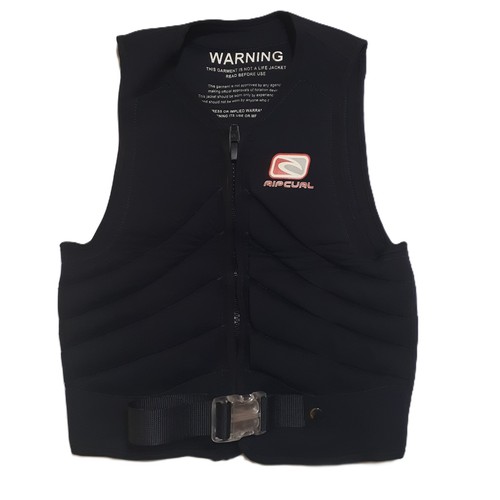 Rip Curl Paddle Vest Size M Adjustable Belts Neoprene & Nylon Full Front Zipper