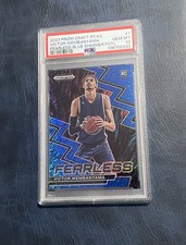 2023 Prizm Draft- Victor Wembanyama Blue Shimmer Rookie Fearless Prizm /19 PSA10