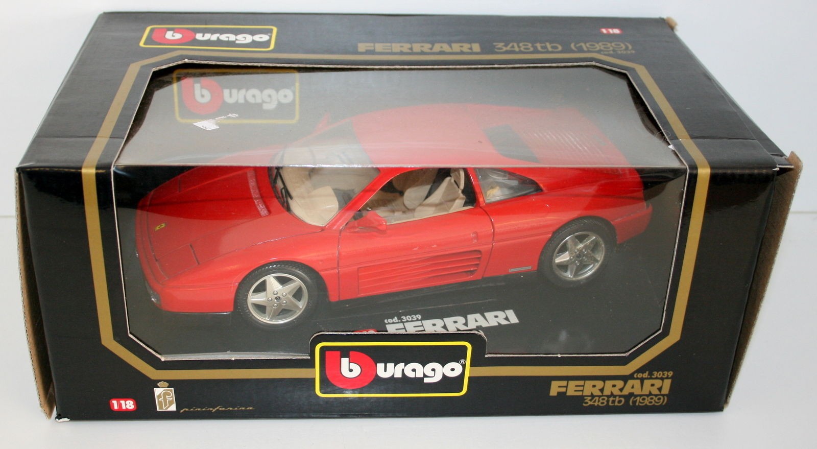 Burago 1/18 3039 Ferrari 348Tb 1989 Red