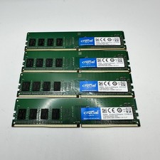 Crucial 32GB (4x8GB) DDR4-2400 UDIMM 288-Pin Desktop Memory RAM CT8G4DFS824A