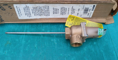 Watts 140X9 150210 150psi, 210° Self Closing 1'' T&P Safety Relief Valve