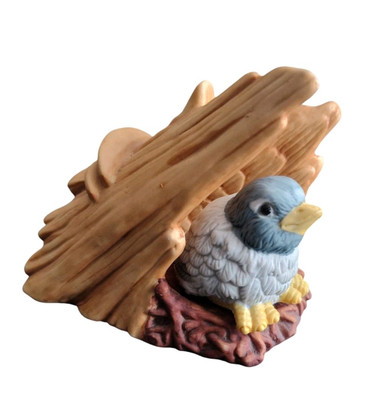 Vintage 1984 Woodland Surprises Bluebird Figurine Franklin Mint