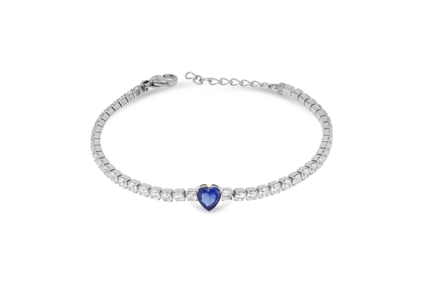 Womens Bracelet LIU JO LUXURY LJ2446 Stainless Steel Stones Tennis Heart