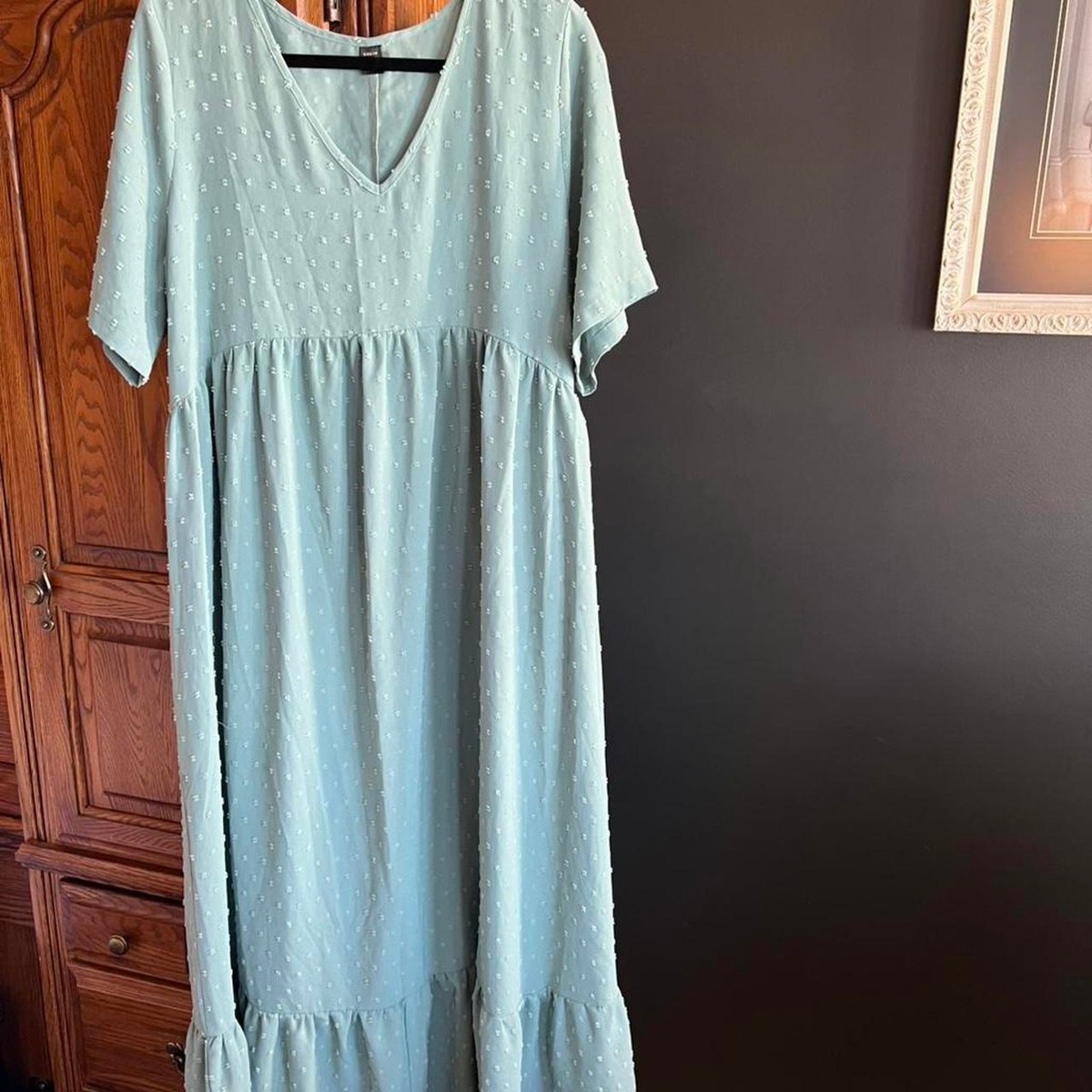shein curve green dress Shein Curve Green Event Dress Size 2XL – DYL Fashions main image 1