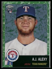 2022 Topps Chrome #362 A.J. Alexy Platinum Toile White/Green Refractor #39/99