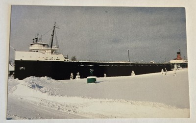 #ad Vtg Unused Postcard Museum Ship Valley Camp SAULT STE MARIE Michigan MI M28 $2.50