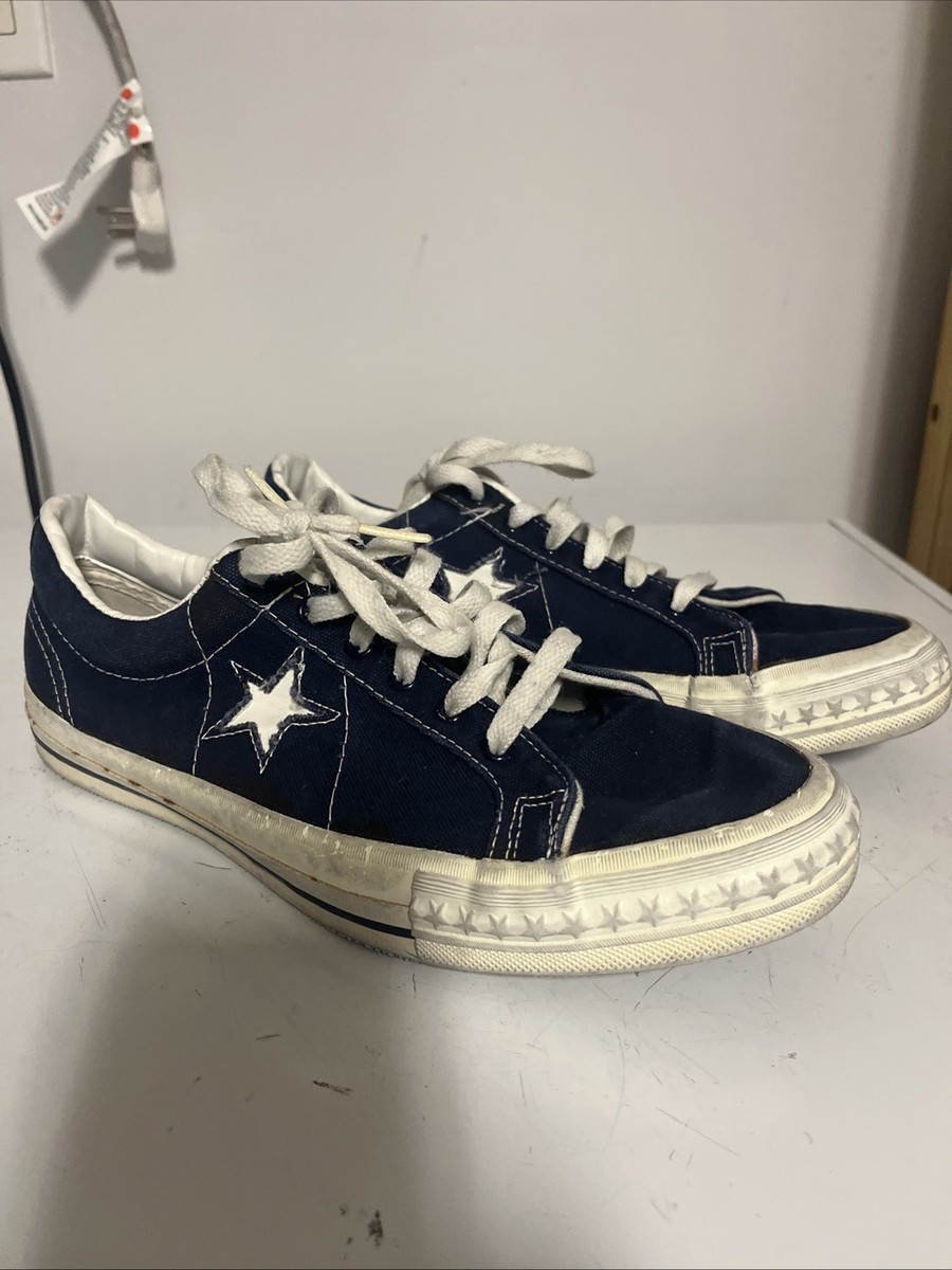 90s Kurt Cobain Converse Shoes Vintage 90s Converse One Star Navy