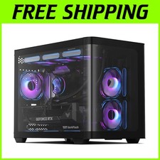 Micro-ATX Gaming PC Case, MATX PC Case with 3 x 12
