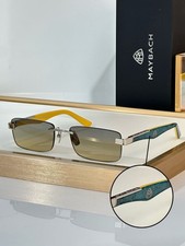 Maybach Rimless Rectangular Sunglasses, Premium Design