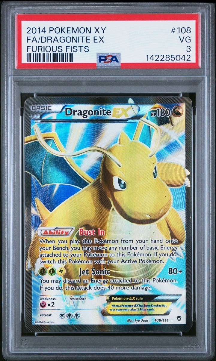 Dragonite EX (108 Full Art) 108/111 XY - Furious Fists Holo for sale online 