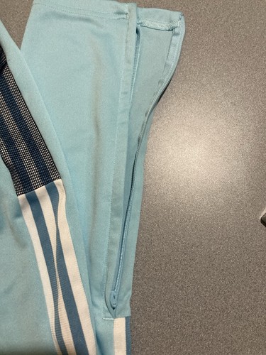 Adidas Youth XL Size 15-16 PRIMEGREEN Track Pants, Color looks Light Blue - Picture 4 of 9