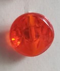 7/16" Wide Vintage Round Red Shank Buttons on the original card — photo 1