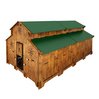 POLLY FARM PLUS Poulailler modulaire pour 25 POULES EN STRATIFIÉ hpl - Photo 1/4