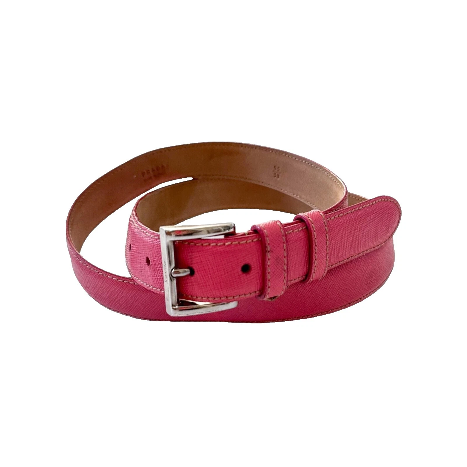 Cinturones de Cuero PRADA sólido para De mujer