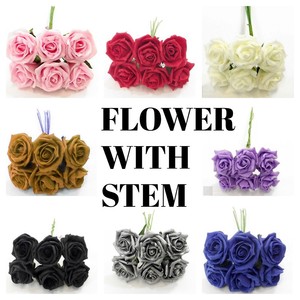 Détails Sur Mousse De Fleurs Avec Tige Bande 6 Cm Mariage Bouquet Décoration Table Afficher Le Titre Dorigine