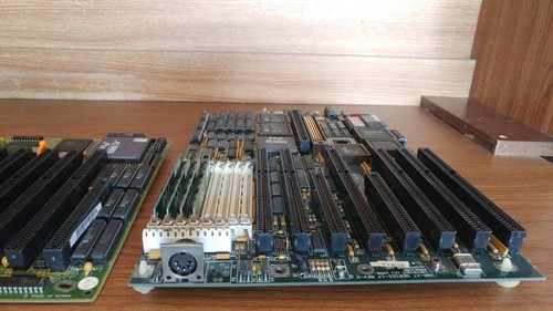 Lot of 3 Vintage Computer Server Motherboards 386 486 Sun with CPU RAM - Photo 8/14