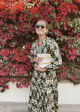 NWT_ZARA WOMAN SS23 PRINTED TUNIC DRESS GREEN / ECRU | 5598/042_XS-2XL