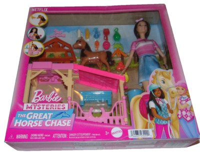 ~NEW BARBIE MYSTERIES The Great Horse Chase! Super Cute FS:)~