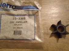 OMC Johnson Evinrude water pump impeller 18-3366 390286