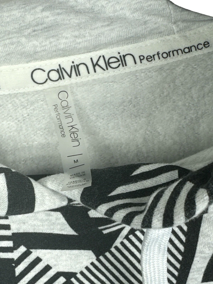 Pulôver com capuz Calvin Klein Performance feminino logotipo cropped médio - Imagem 4 de 4