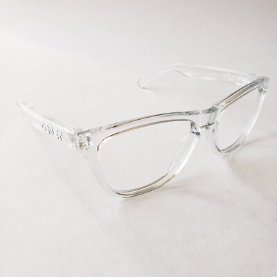 Oakley Frogskins Polished Clear Replacement Frame Only White Icons OO9013