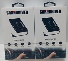 Lot of 2 Car and Driver  Car Cassette Adapter CAD-8400 Black..................3A