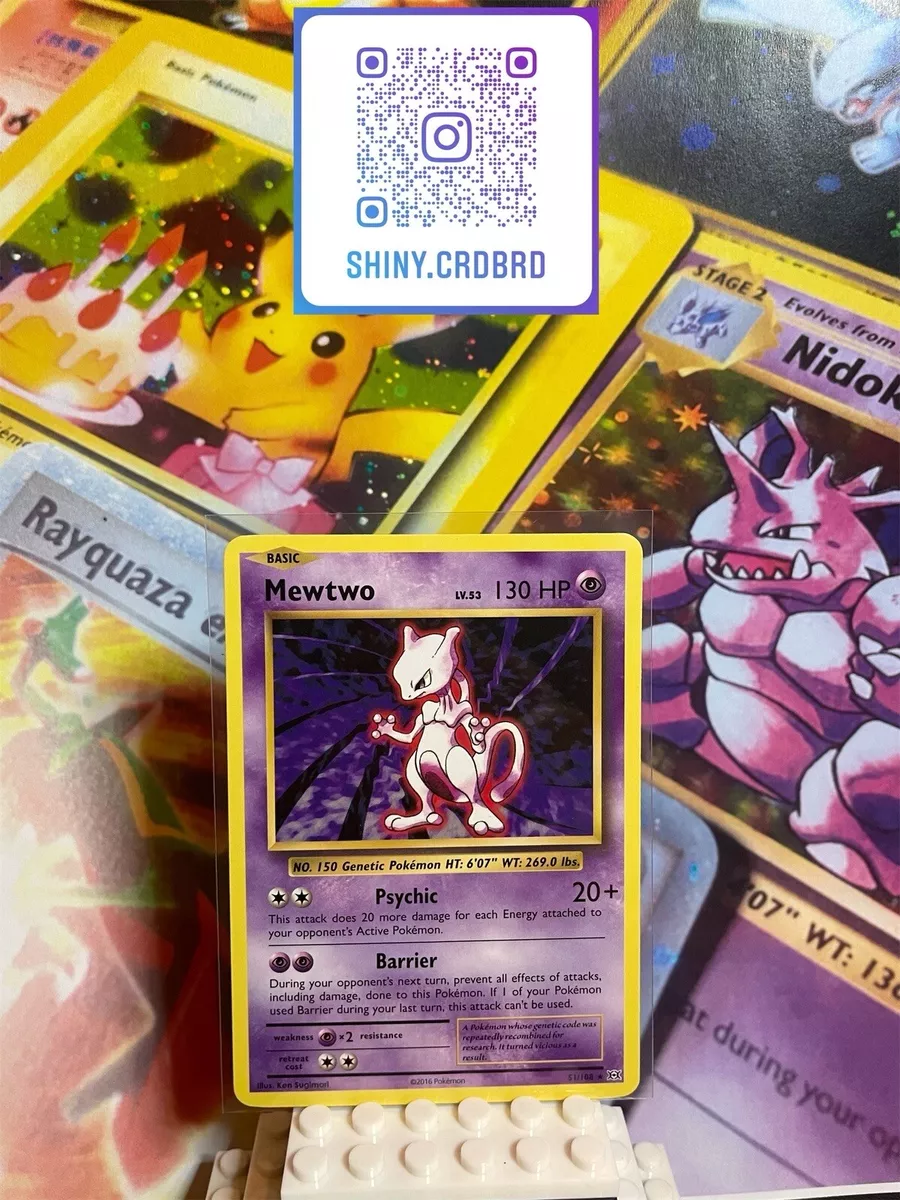 Pokemon MewTwo 51/108 Rare Pokemon XY Evolutions 2016 Card TCG XY –