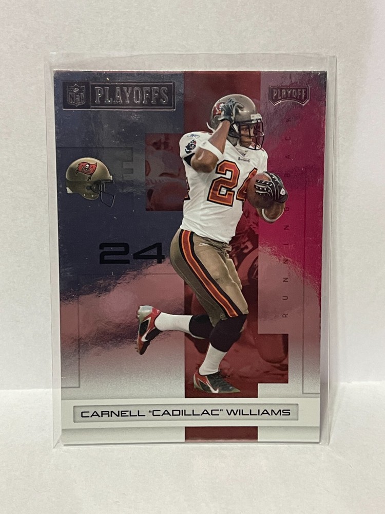 2007 NFL Playoffs Black Metalized #95 Cadillac Williams (serial #d 02/49)