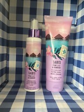 Bath  Body Works Tahiti Pink Lily Bamboo Body Cream Lotion  Hair Perfume