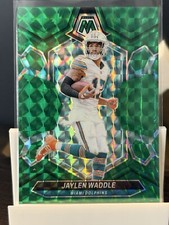 2024 Panini Mosaic - Green Mosaic Prizm #138 Jaylen Waddle