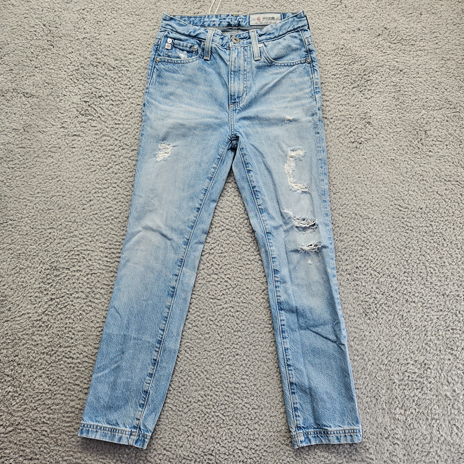 Adriano Goldschmied Jeans Womens 23R The Isabelle High Rise Straight Crop thumbnail 2