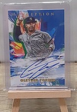2020 Topps Inception Rookies & Emerging Stars Blue /25 Gleyber Torres Auto SP NY
