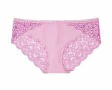 Body by Victoria Secret Lace Back Bikini Panty Violet Muse  Purple Crossdye J9S