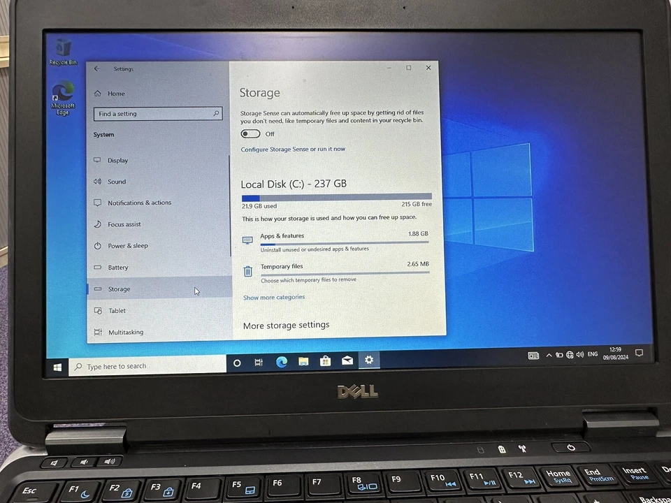 Dell LATITUDE E7240 - Intel Core i5-4310U 8GB RAM 256GB SSD Windows 10 pro - Image 3 of 4