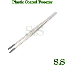 Plastic Coated Tip Steam Tweezer 12" Long Jewelers tool