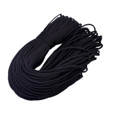 1 Bundle Black Polyester Spandex Paracords Rock Climbing Ropes 4 5mm about 100m