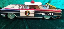 ICHICO RARE MADE IN JAPAN POLICE POLIZEI CAR 1960s battery operated TIN TOY
