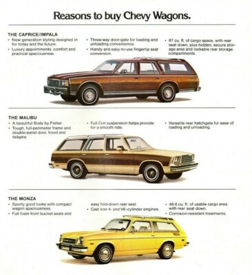 1979 Chevy Station WAGON'S Brochure:CAPRICE,MALIBU,IMPALA,Classic