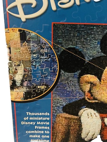 Disney Mickey Mouse Jigsaw Puzzle 1000 Piece Photomosaics Robert Silvers Buffalo - Picture 2 of 3