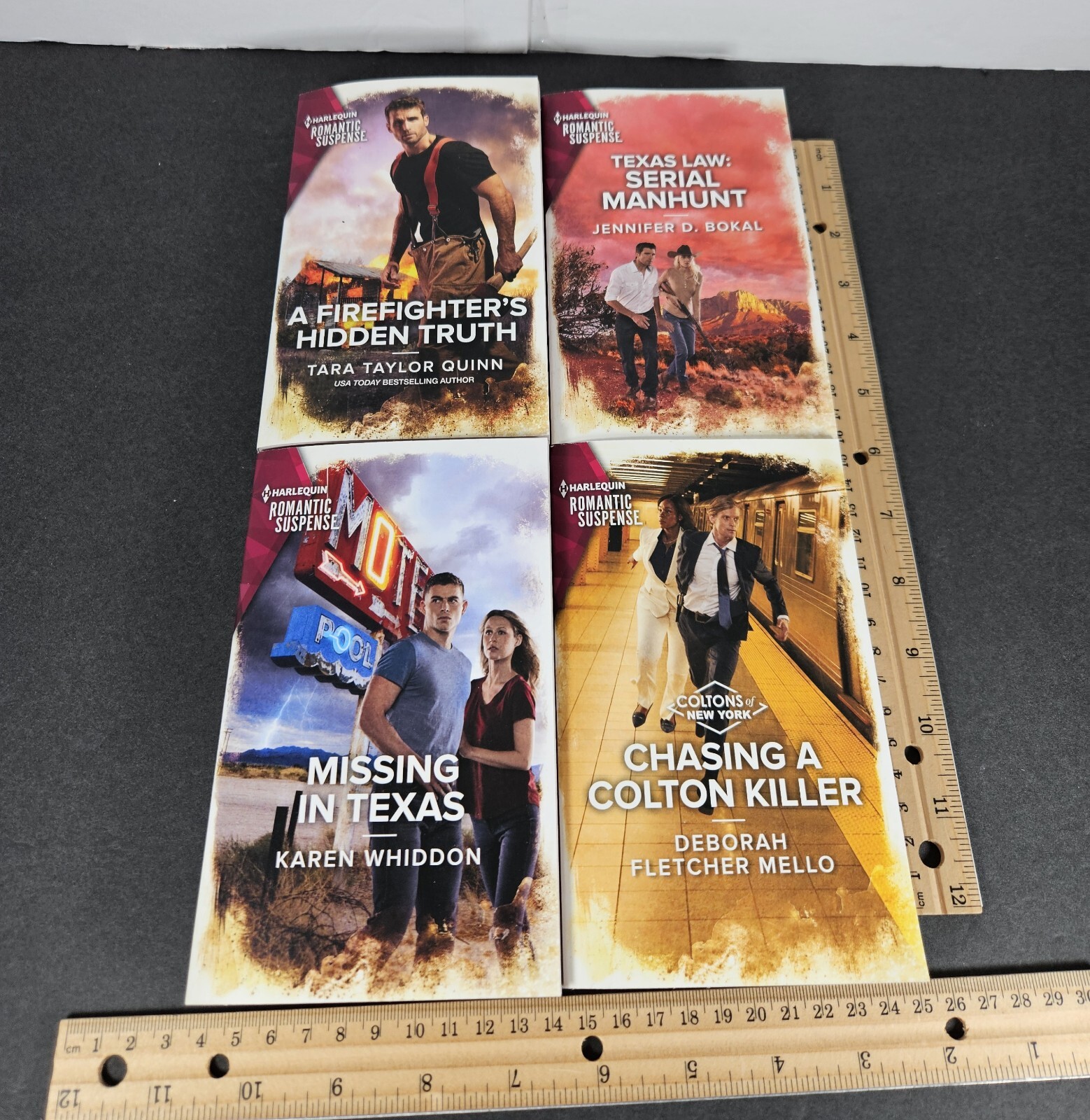 Harlequin Romantic Suspense January, 2024-Lot of 4 New Fireman Texas Steamy Hot