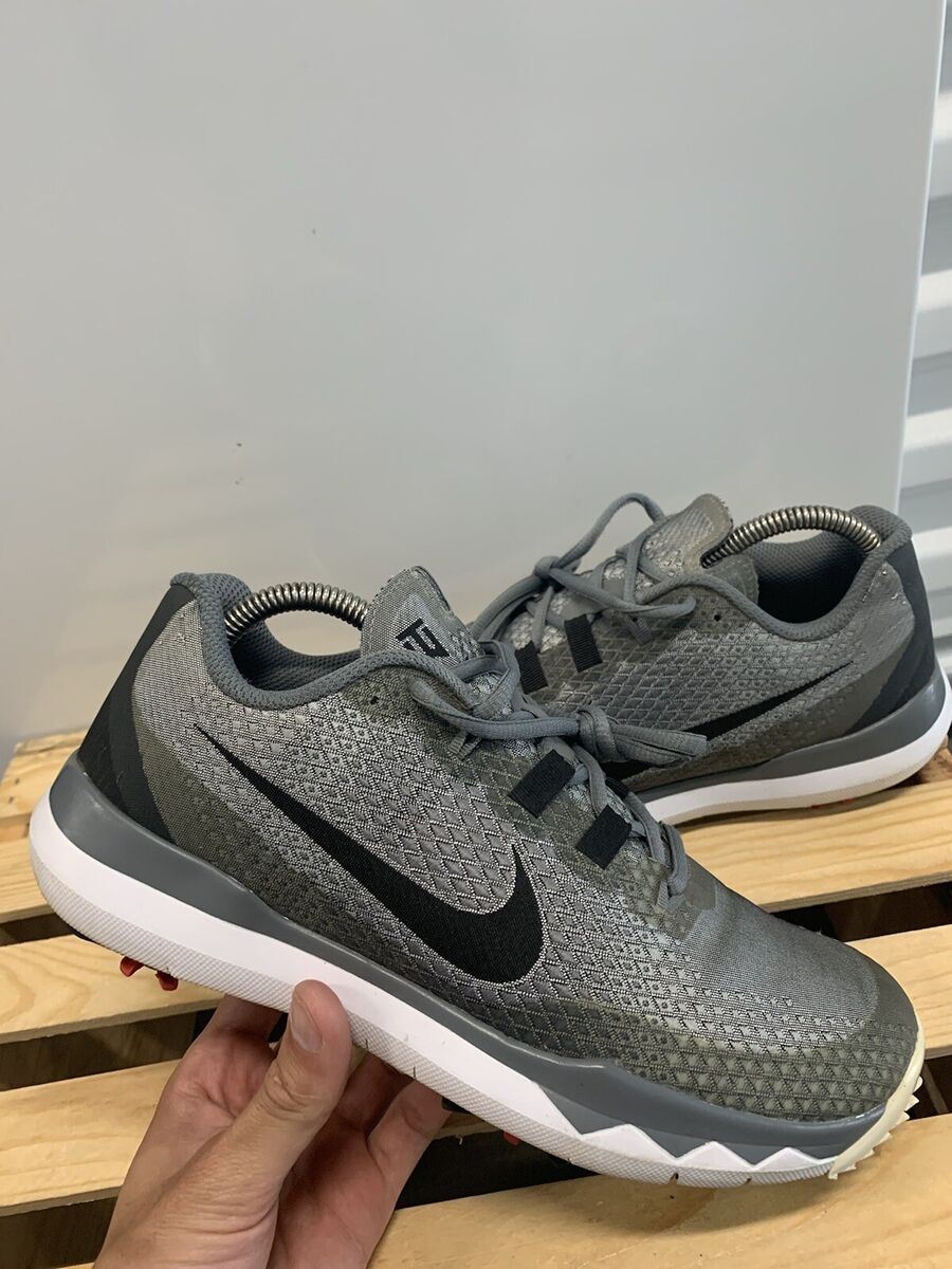 Nike Tiger Woods Golf Shoe Men's 8 Soft Spikes Cleats Gray Nike Tiger Woods Golf Shoe Men's 8 Soft Spikes Cleats Gray