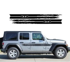 Graphics Mud Splash Stripe Car Sticker For Jeep Wrangler 4 Door Off Road Decals