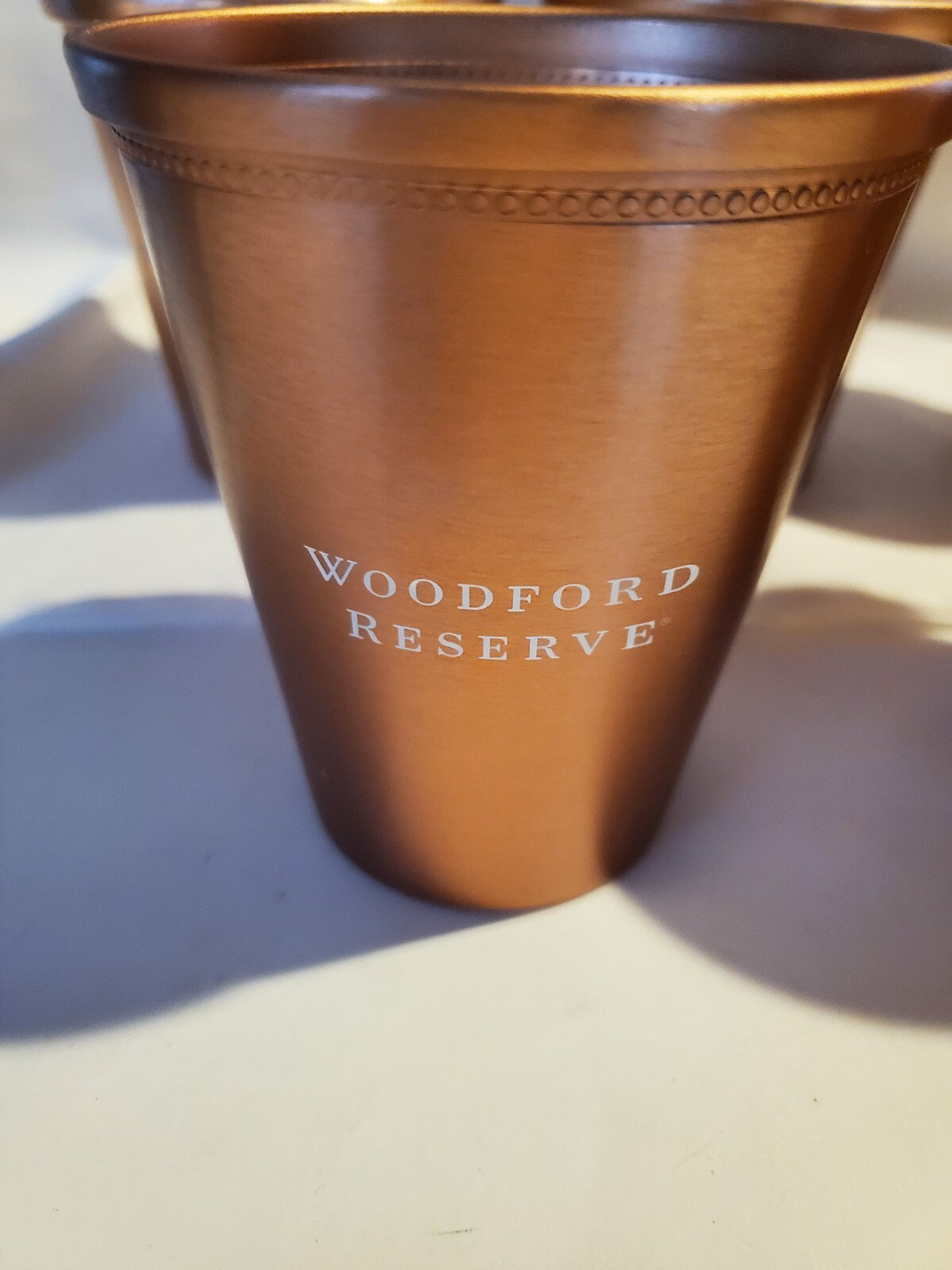 4 Kentucky Derby Woodford Reserve Mint Julep Copper Collectors Cups eBay