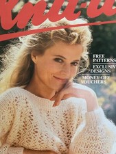 Vtg 80s Knitting Pattern WH Smith Woolshops Knit-it Ladies and Girls Jumpers
