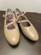 PREMIUM SPERRY TOP SIDER USA MADE 6.5n TAN BROWN LEATHER BALLET FLATS MOCCASINS